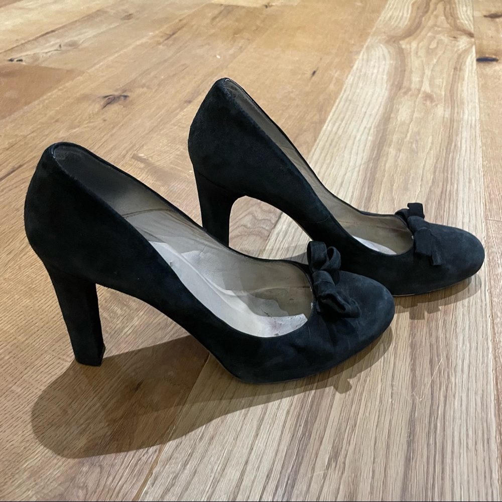 LK Bennett Black Suede Pumps